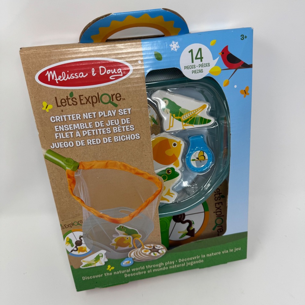 Melissa & Doug Critter Net Play Set Kids OS Multi Let's Explore New 30826 STEM